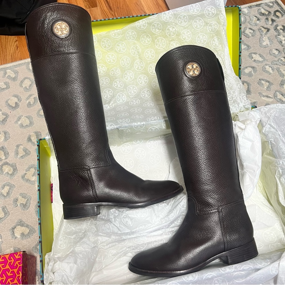 Tory Burch Jolie Riding Boot Size 9 EUC